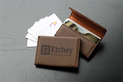 business card holder custom logo.